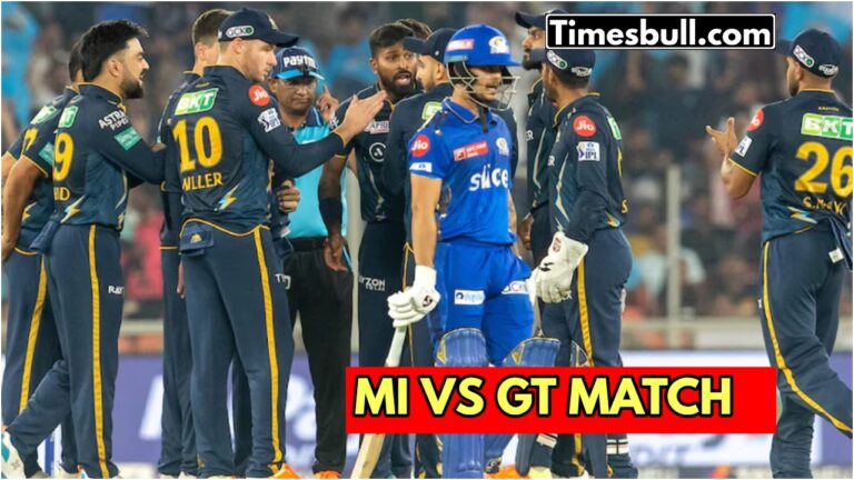 MI vs GT IPL Match: Predicted Playing 11, Pitch Report, and Head-to-Head Record”