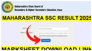 Maharashtra Board 10th Result 2025 – How to Check Score at mahahsscboard.in.
