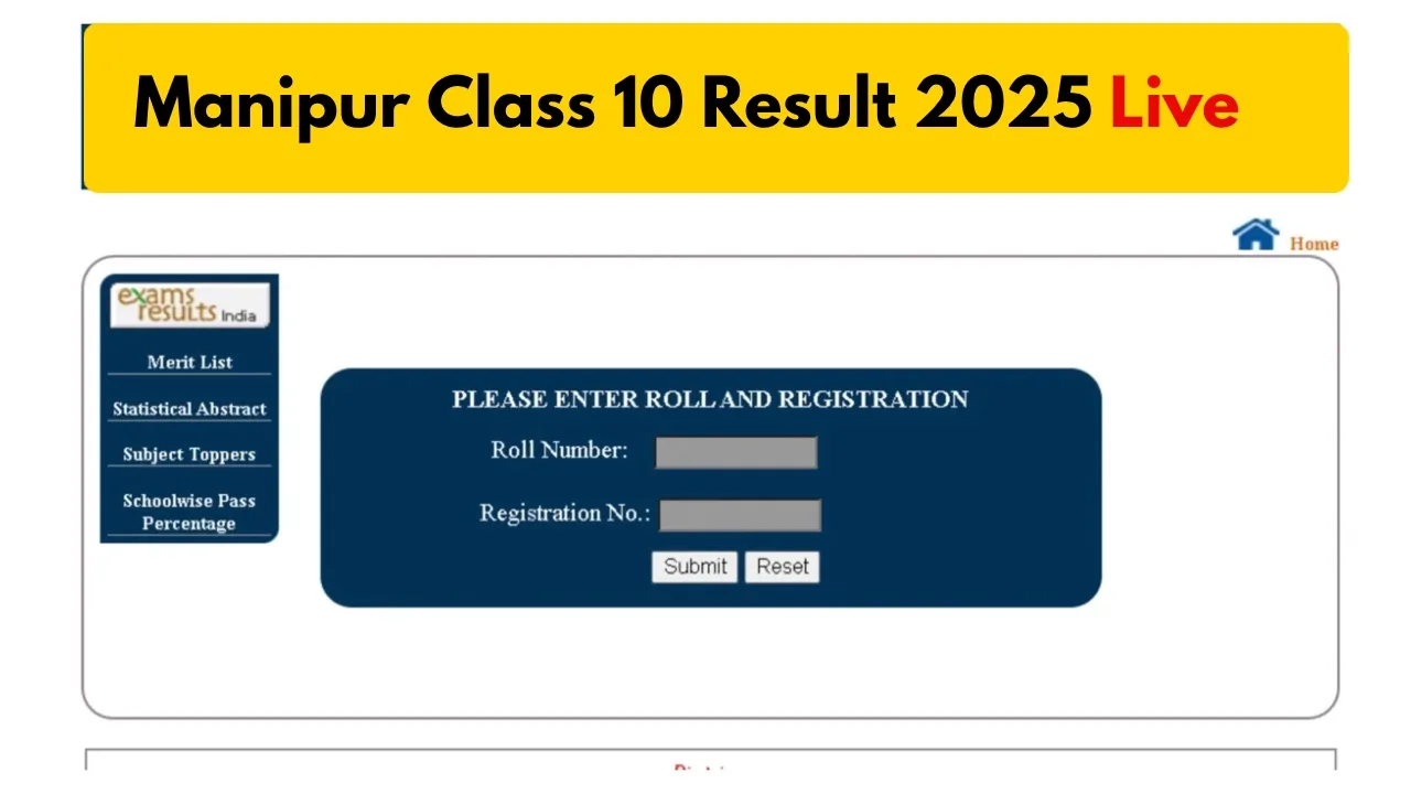 Manipur Class 10th Result LIVE...