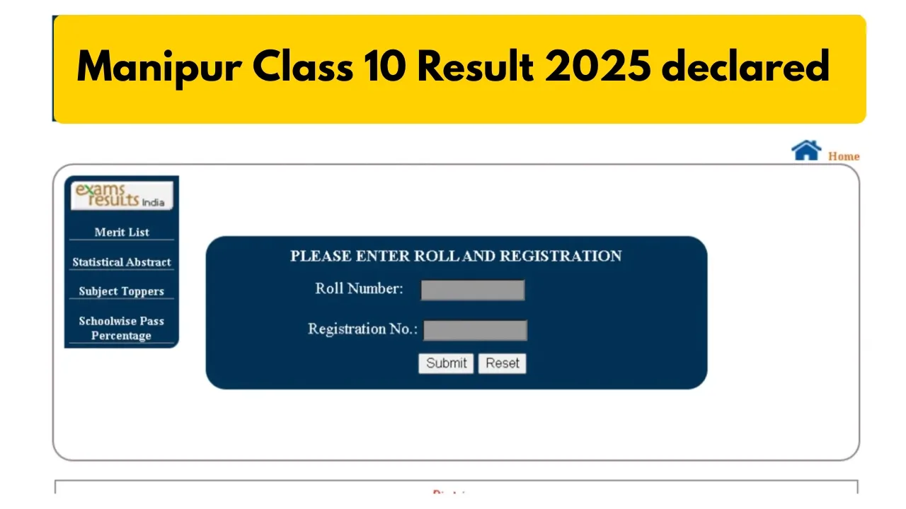 Manipur Class 10th Result
