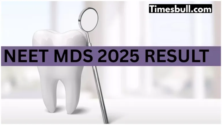 Neet Mds Result