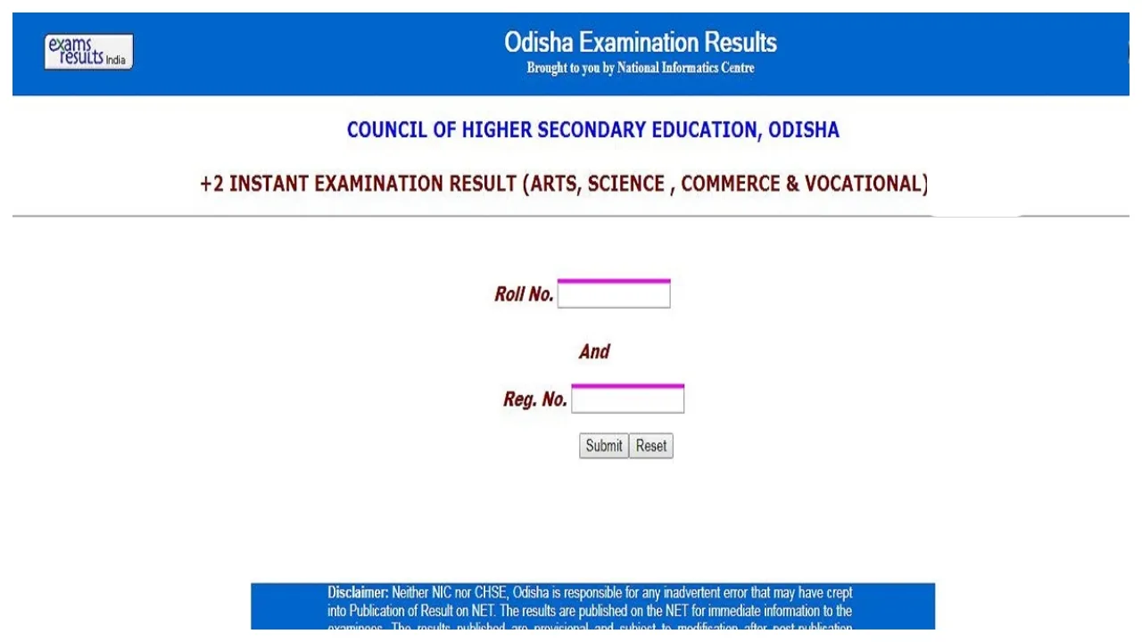 Odisha 12th Result 2025