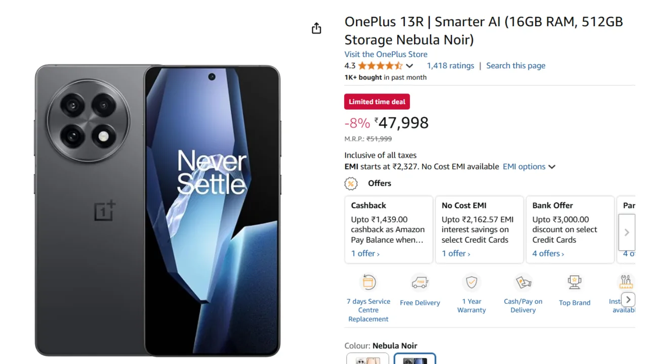 OnePlus 13R Discount