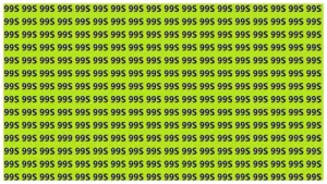 Optical Illusion – Can You Find the Hidden ‘999’ Among ’99’s in 15 Seconds?
