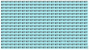 Optical Illusion – Can You Spot the Hidden ‘777’ in This R77 Image in 15 Seconds?