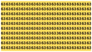 Optical Illusion – Can You Find the Hidden ’36’ Among ’63’ in 10 Seconds?