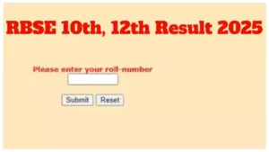 RBSE 10th, 12th Result 2025 Likely Out May 25th! How to Check Score Check Via Roll Number