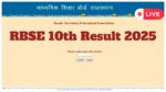 RBSE 10th Result 2025