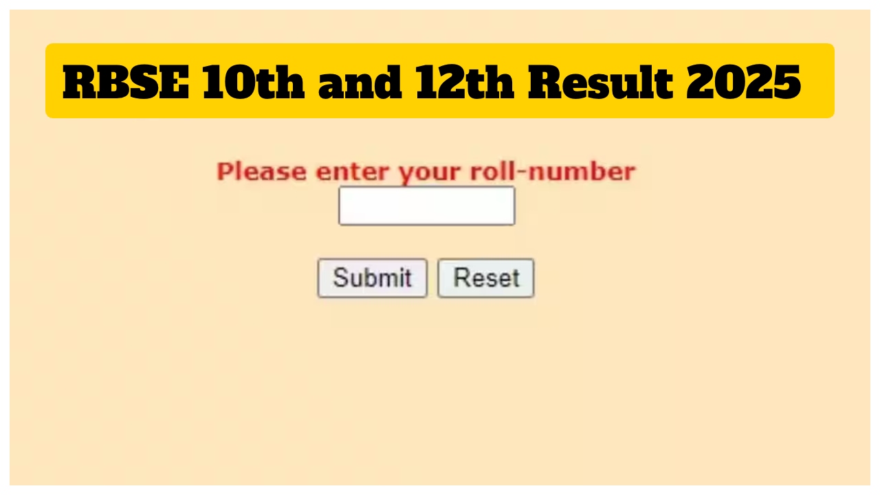 RBSE Board Result 2025 –...