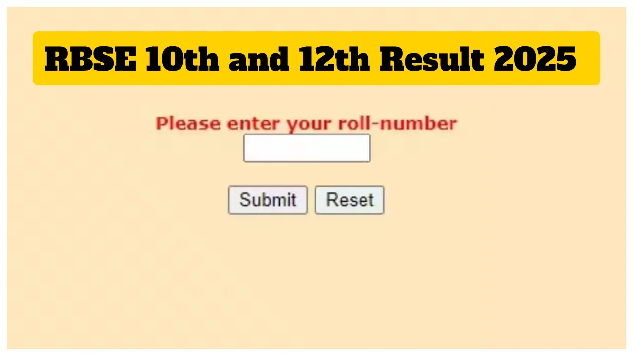 Rbse 10th And 12th Result 2025