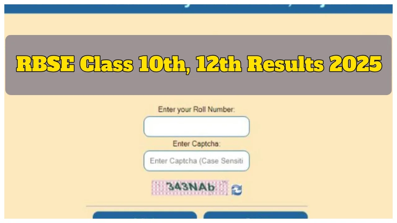 RBSE Class 10th, 12th Results...