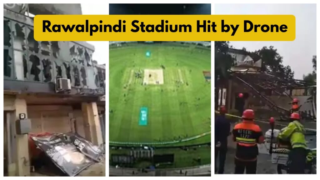 Rawalpindi Stadium Hit by Drone – PSL Match Cancelled? Foreign Players Fear Leaving Pakistan!