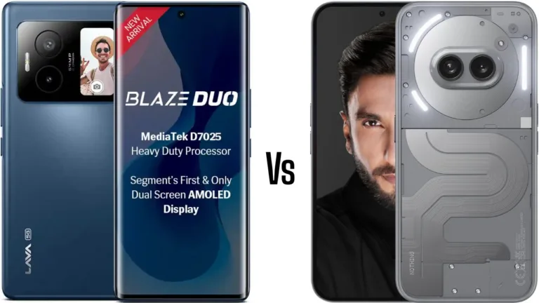 Lava Blaze Duo 5G vs Nothing Phone 2a Plus: Full Comparison Inside