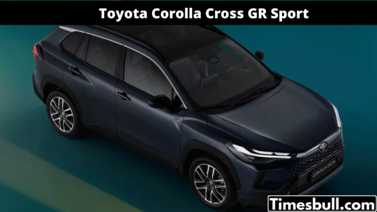 Toyota Corolla Cross GR Sport launched – Sporty look, powerful performance and special features