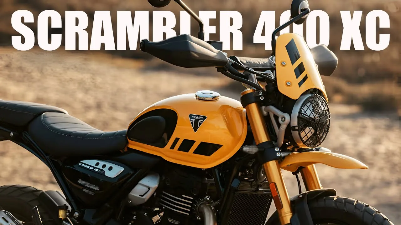 Triumph Scrambler 400 XC Teased...
