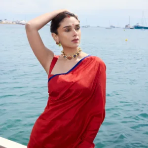 Aditi Rao Hydari Stuns in Traditional Red Saree with Sindoor, See Pictures