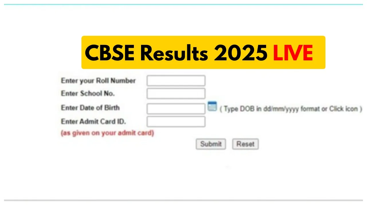 CBSE Results 2025 Live Update:...