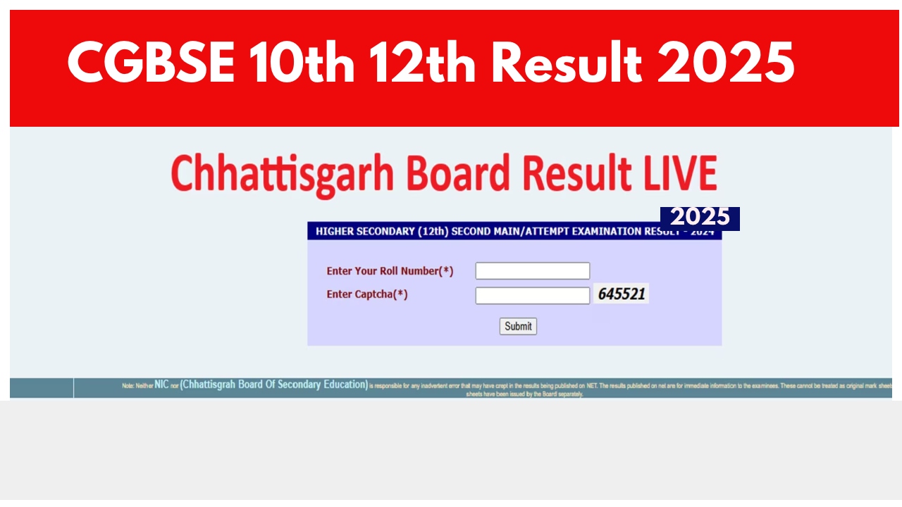 Cg Board Result