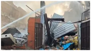 Delhi Fire -Huge Fire Breaks Out in Bawana Factory, Building Collapses