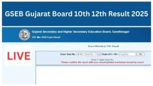 Gujarat Board 12th Result Declared – How to Download 12th Marksheet at gseb.org.