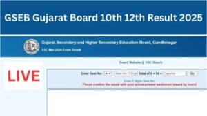 Gujarat Board 10th & 12th Results 2025: How to Check Your Scores Online