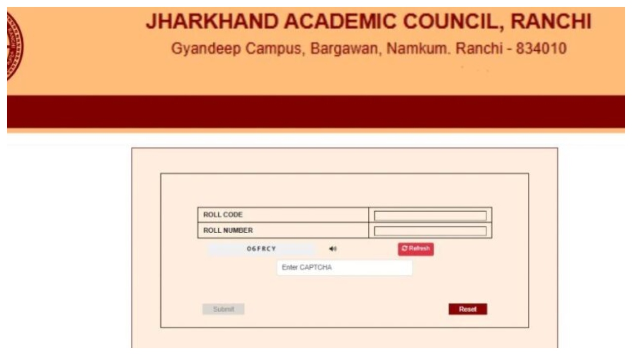 JAC Board 12th Result