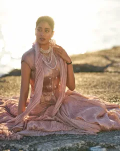 Janhvi Kapoor Stuns at Cannes 2025 – Baby Pink Corset Saree Look Goes Viral On Internet