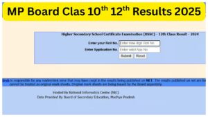 MP Board Toppers List 2025 OUT – Check Names & Score, Direct Link Here