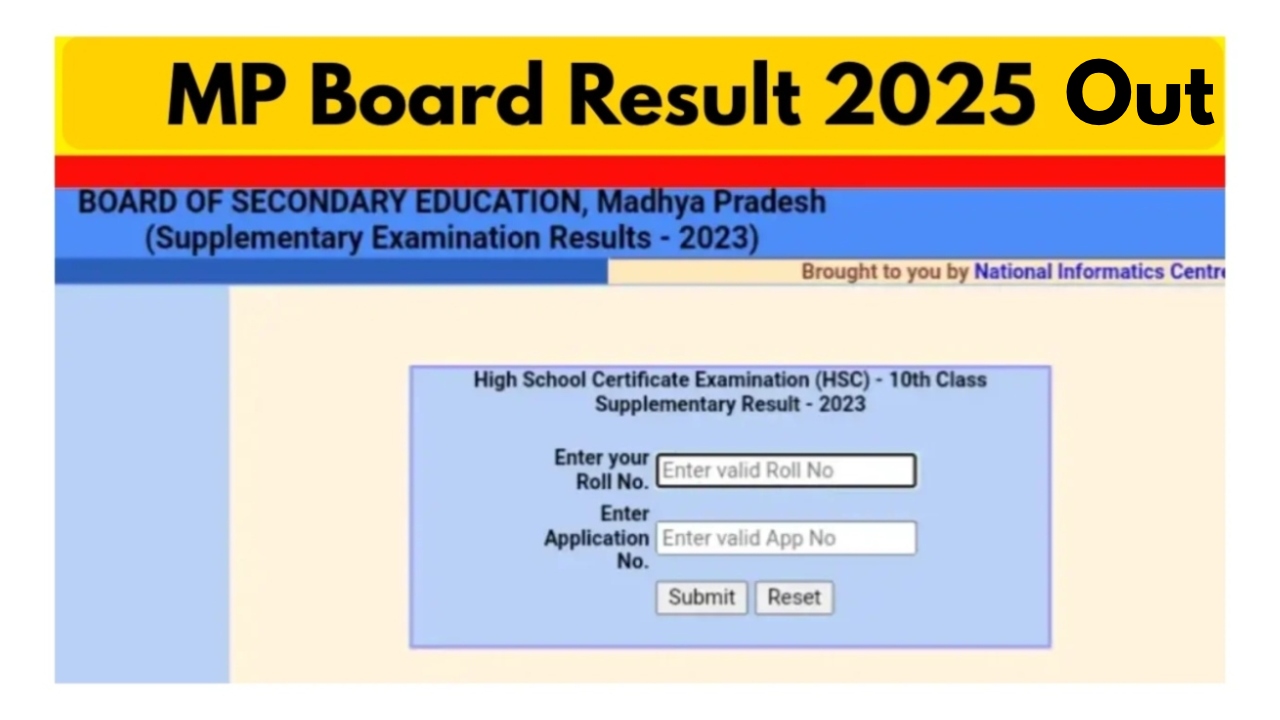 MPBSE Result Declared – Check...