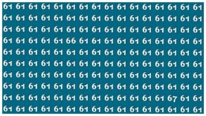 Optical Illusion – Can You Find the Hidden 66 & 67 Among the 61 Number in 20 Seconds?