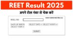 reet result 2025
