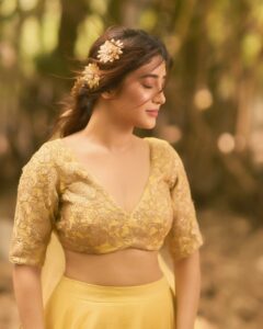 Shivangi Joshi Latest Photoshoot – Actress Flaunts Glamour in Yellow Lehenga