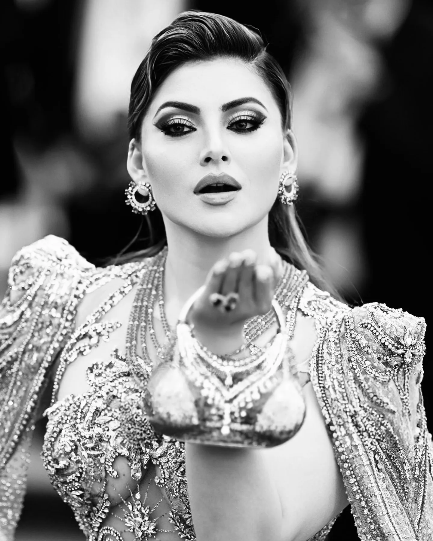 Urvashi Rautela Stuns in Transparent...