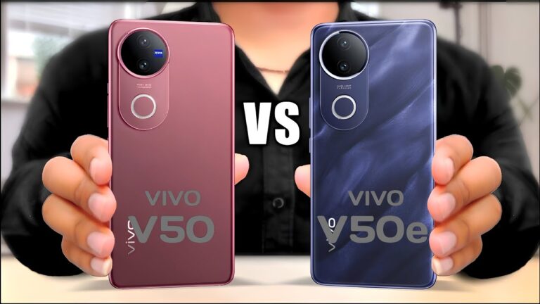Vivo V50 vs V50e showdown with 90W fast charging and upto 6000mAh big battery