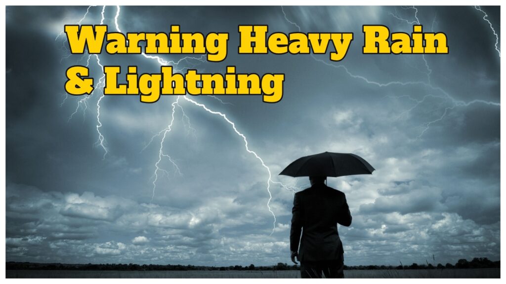 Monsoon Alert – Very Heavy Rain alert, Strong Wind & Lightning Warning for 58 Districts