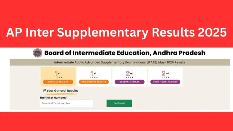 AP SSC Supplementary Result 2025 Declared