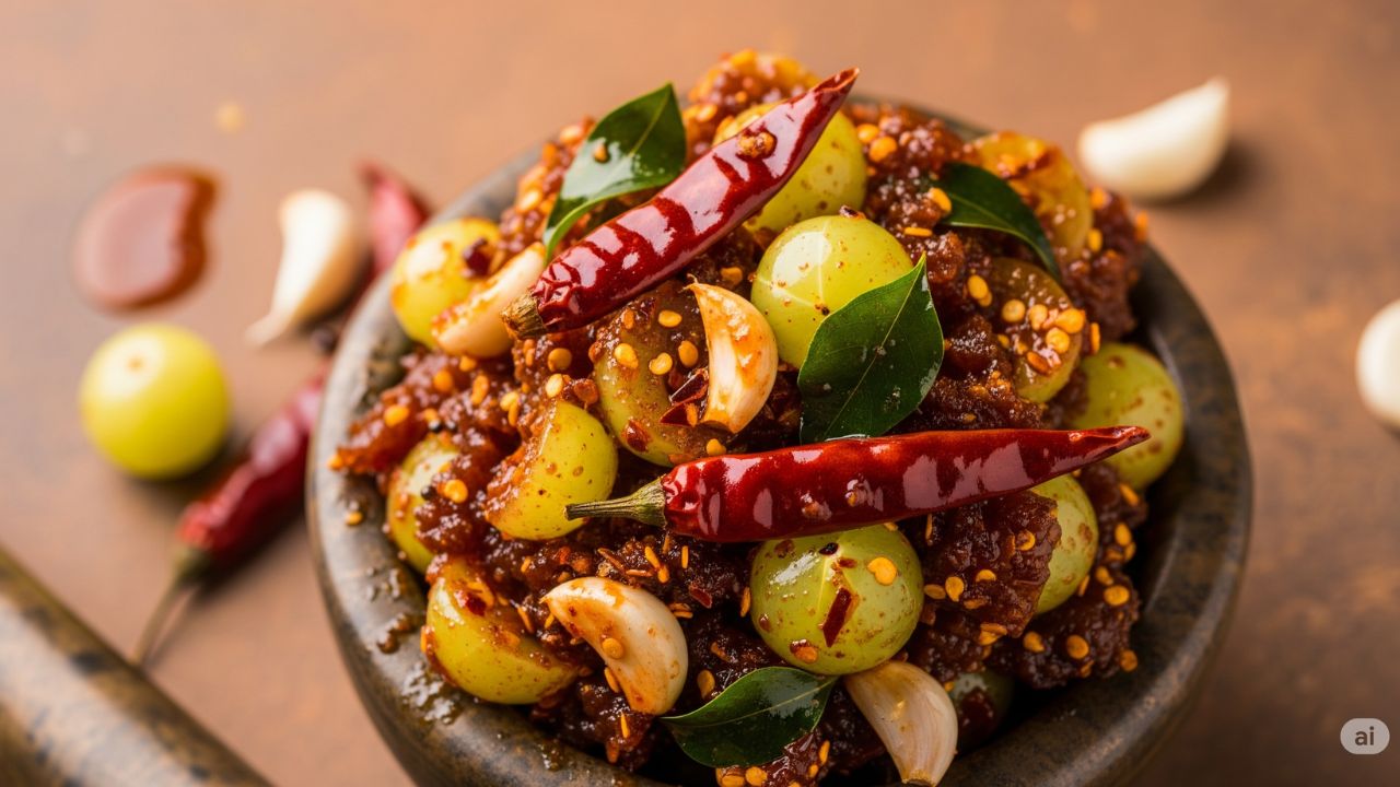 Amla-Garlic Spicy Chutney Recipe-
