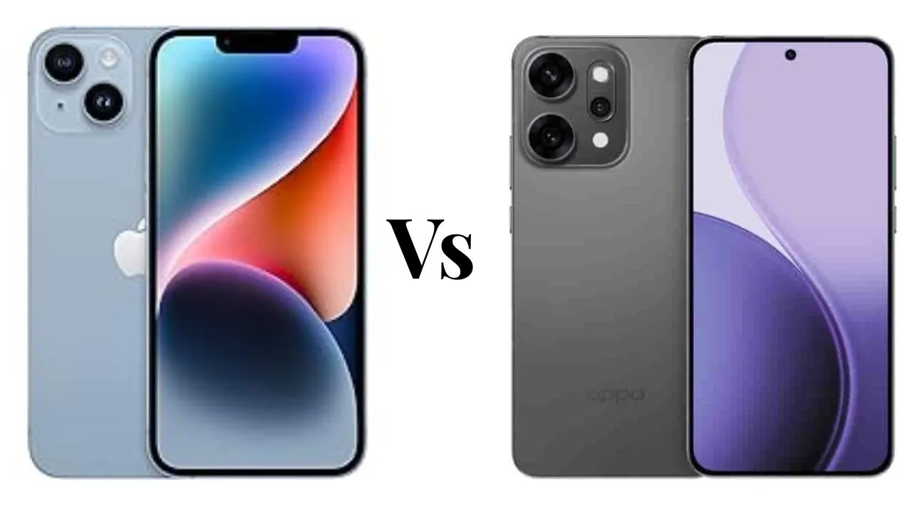 Apple Iphone 14 Vs Oppo Reno 14 pro 5g