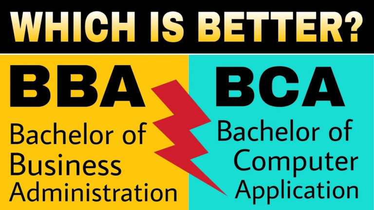BCA or BBA after 12th