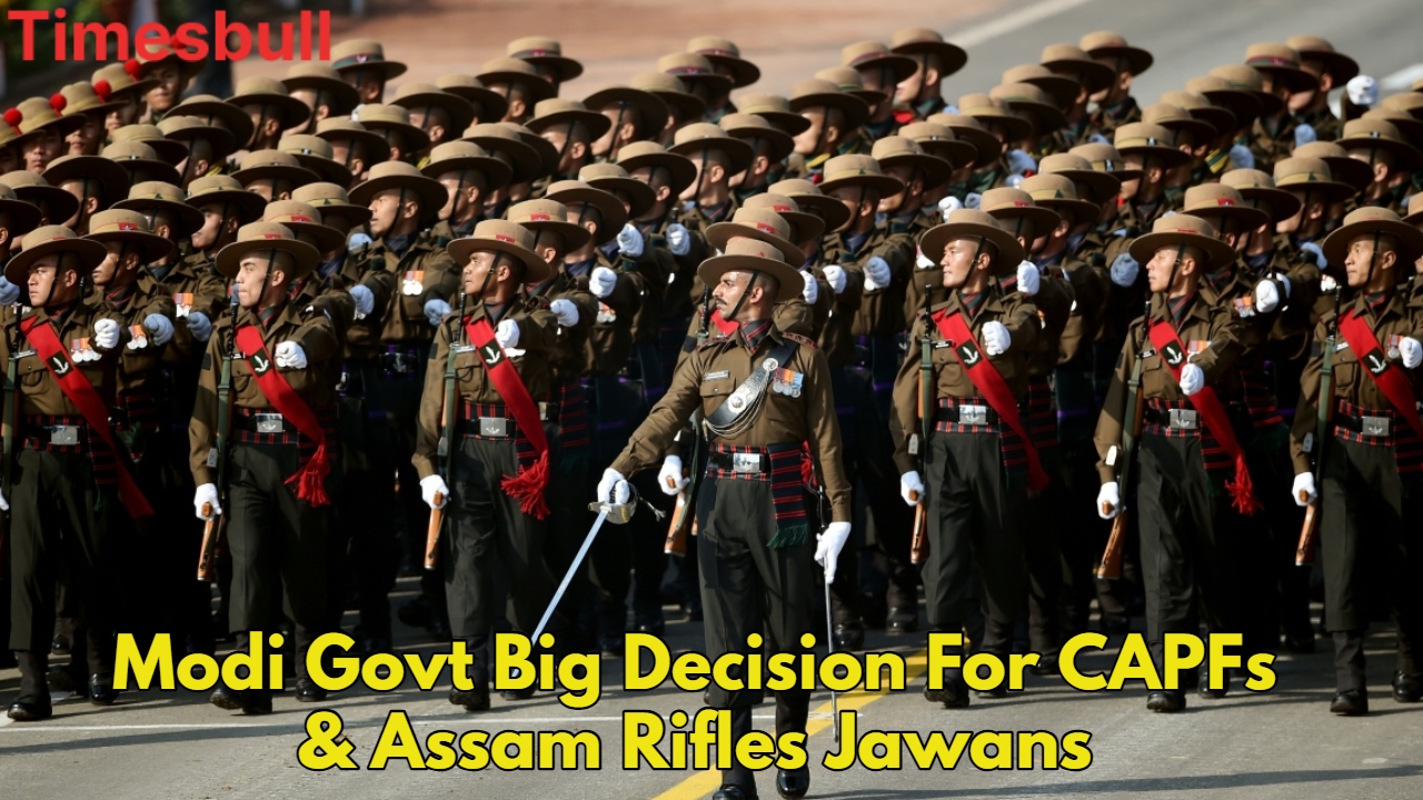 Modi Big Announcement: Honorary Rank for CAPF & Assam Rifles on Retirement 2 CAPFs Assam Rifles Jawans 1