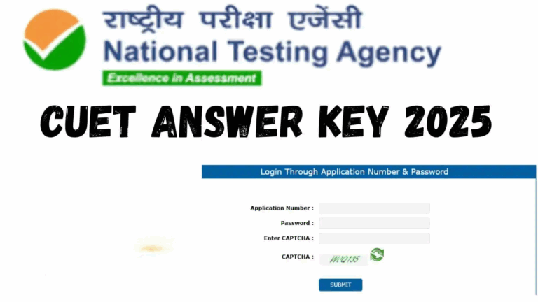 CUET Answer Key 2025 Coming Soon