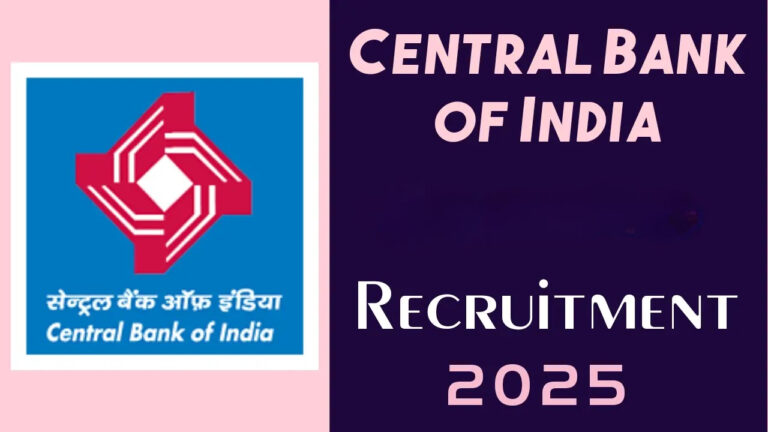 Central Bank of India Apprentice Recruitment 2025