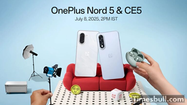 OnePlus Nord 5 & CE 5 Launching July 8 with 144FPS Gaming, 7,100mAh Battery