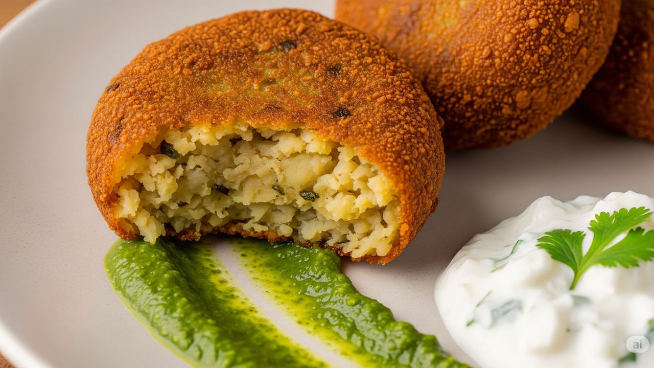 Crispy Carrot-Potato Tikki Cutlet Recipe:...