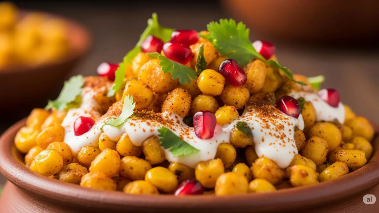 Crispy Corn Chaat Recipe Y