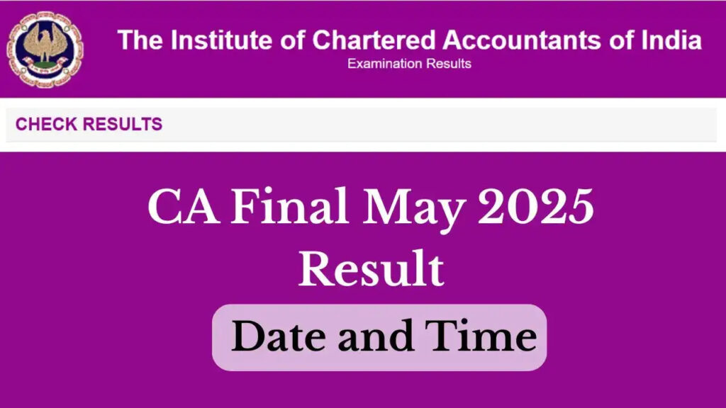 ICAI CA Final Result 2025
