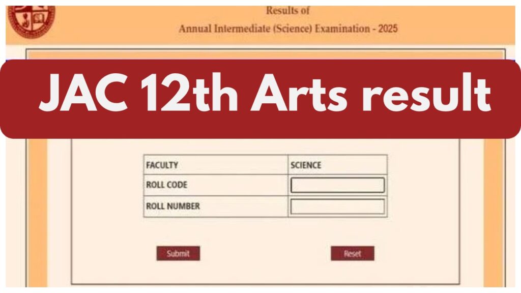 JAC 12th Arts result