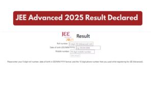JEE Advanced 2025 Result Declared: How to Check ScoreCard at jeeadv.ac.in.