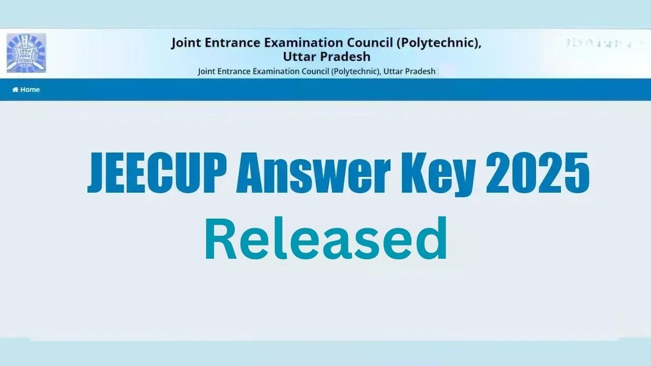 JEECUP 2025 Answer Key Released...