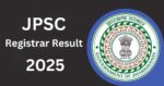 JPSC Registrar Result 2025